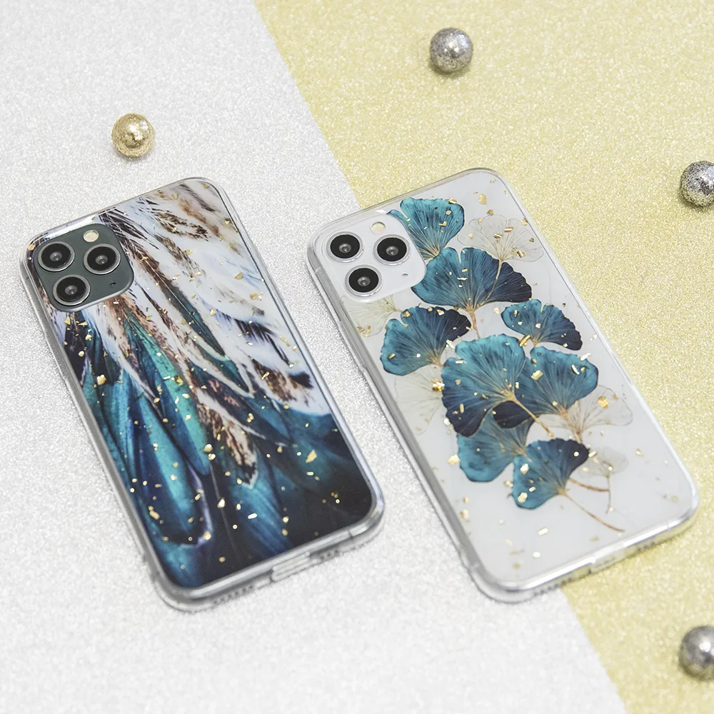 Guld Glam fodral för Samsung Galaxy A25 5G (global) fjädrar