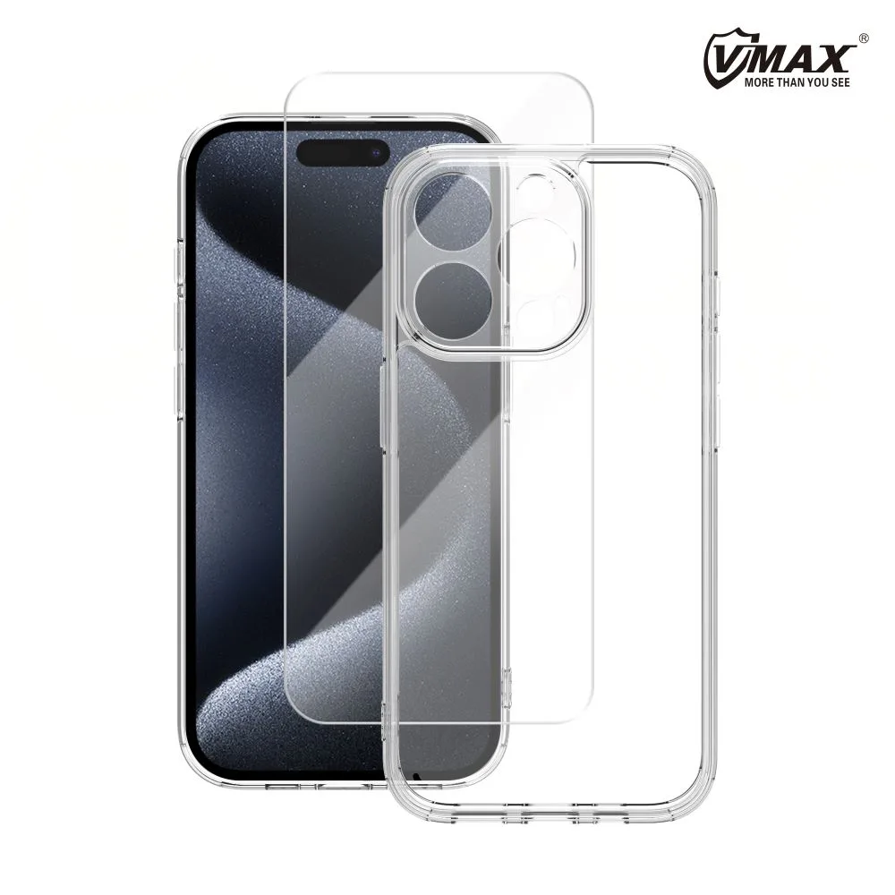 Vmax-fodral + 2,5D premiumglas för Xiaomi Redmi Note 13 4G / 5G (global)