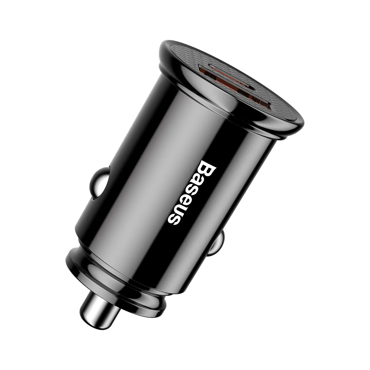 Baseus Circular Plastic QC 3.0 PD car charger 1x USB-C – USB port 30W black
