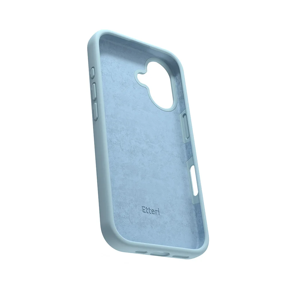 Etteri Silikonfodral för iPhone 16 6,1″ ljusblå