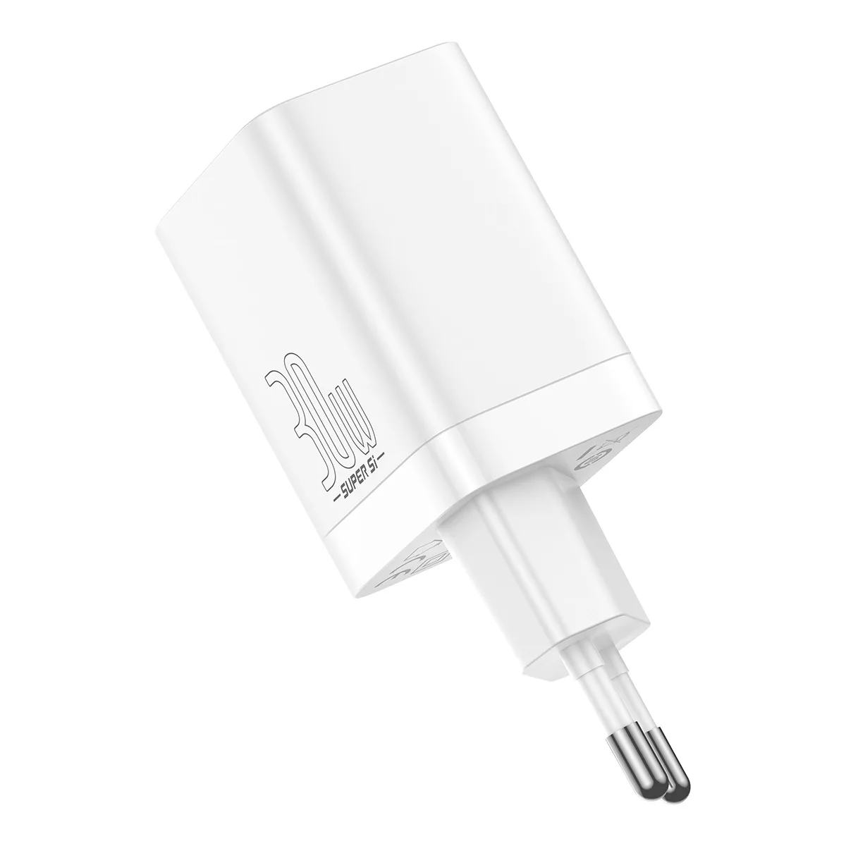 Baseus wall charger Super Si PD 30W 1x USB-C 1x USB white