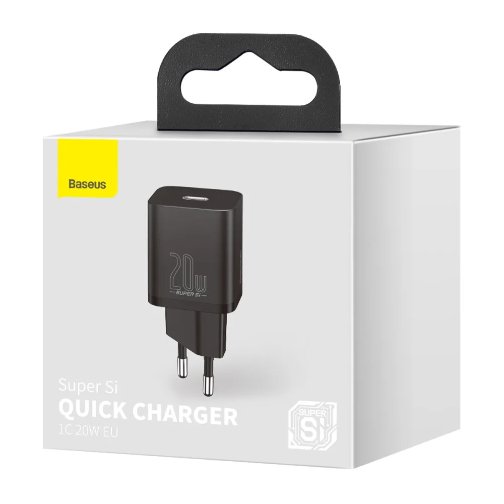 Baseus wall charger Super Si PD 20W 1x USB-C black