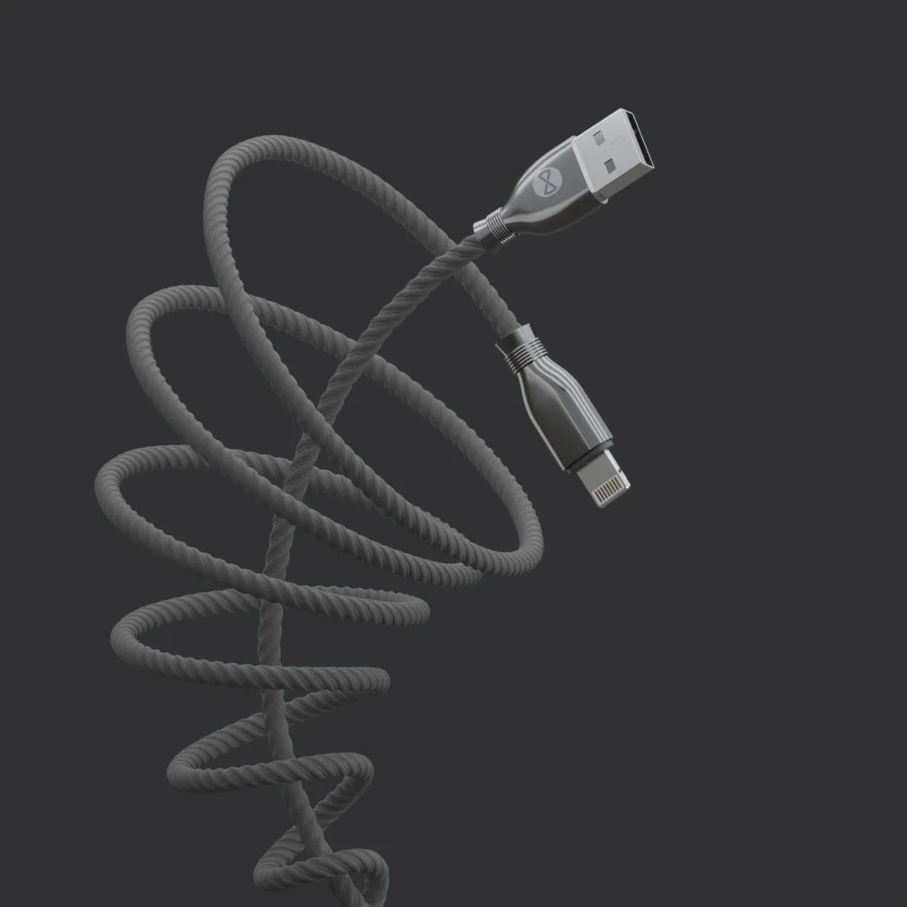 Forever Tornado cable USB – Lightning 1,0 m 3A black