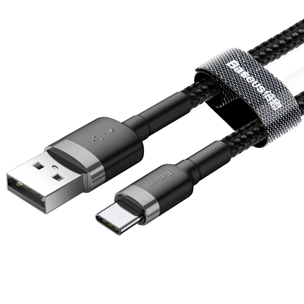 Baseus cable Cafule USB – USB-C 0,5 m 3A gray-black