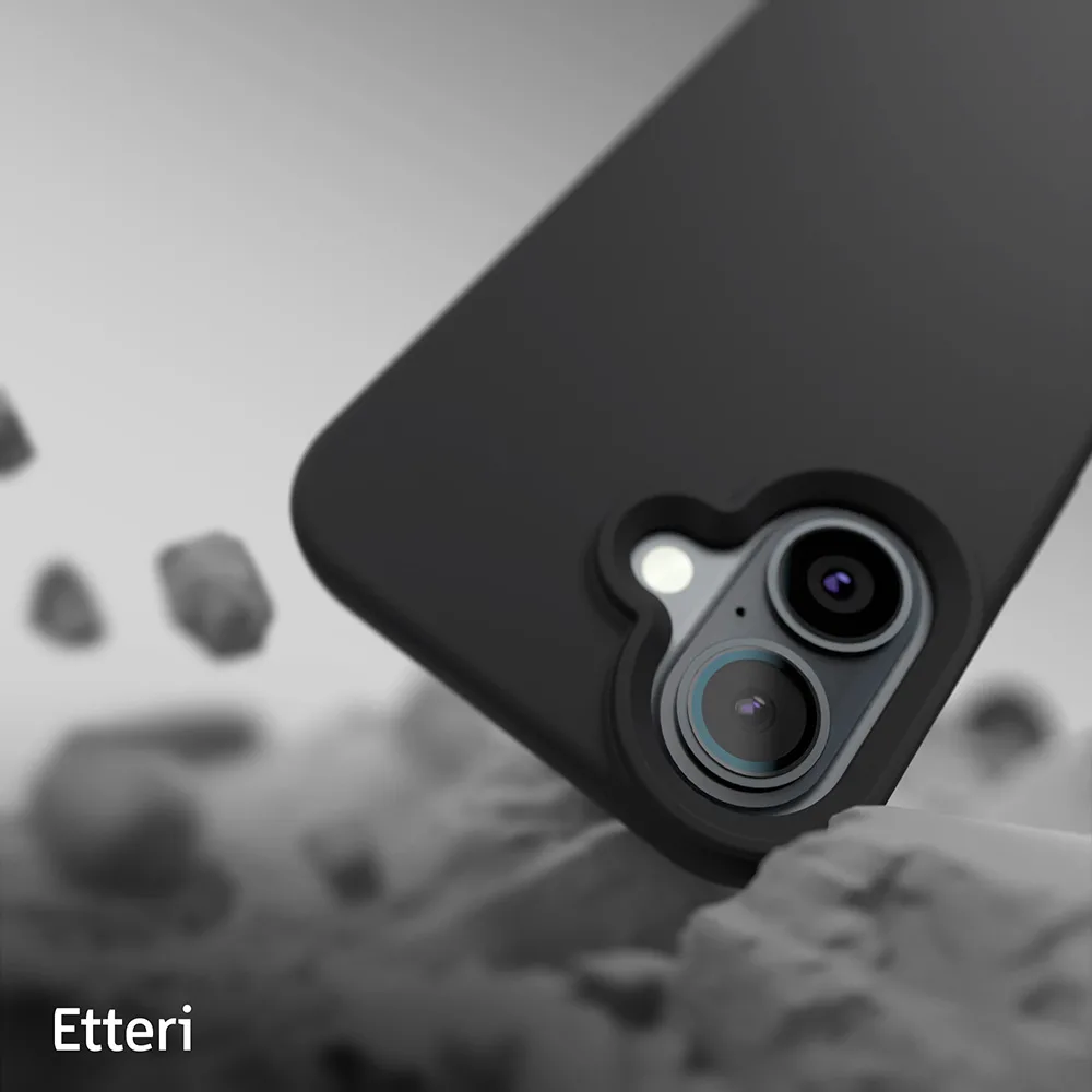 Etteri Silicone Mag case for iPhone 16 6,1″ black