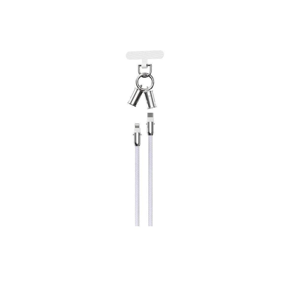Devia kabelsnodd 2in1 PD USB-C – Lightning 0,3 m 27W lila