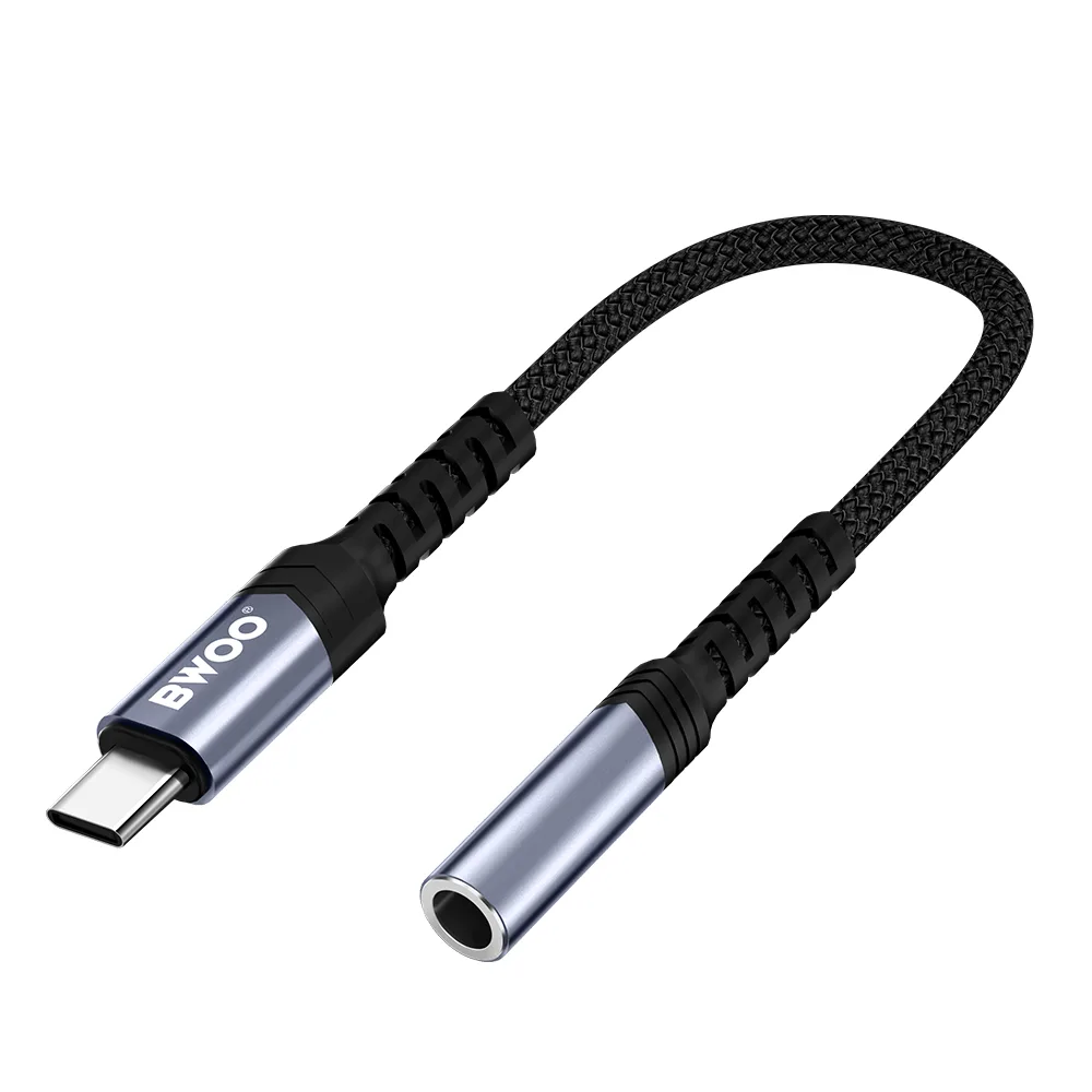 BWOO Adapter AUX 3.5mm – USB-C Black BZ47