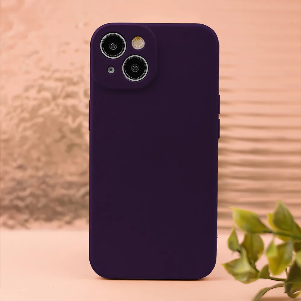 Silikonfodral för iPhone 16 Plus 6,7″ i plommonfärg
