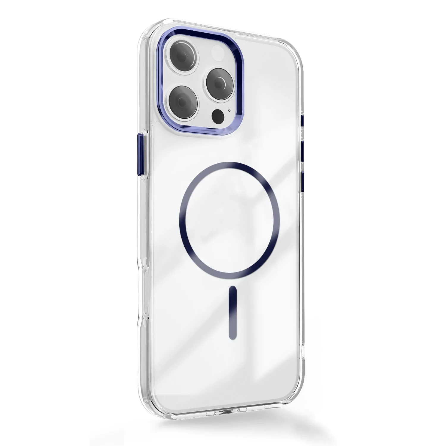 Clear Thin Mag case for iPhone 17 Pro 6,3″ blue