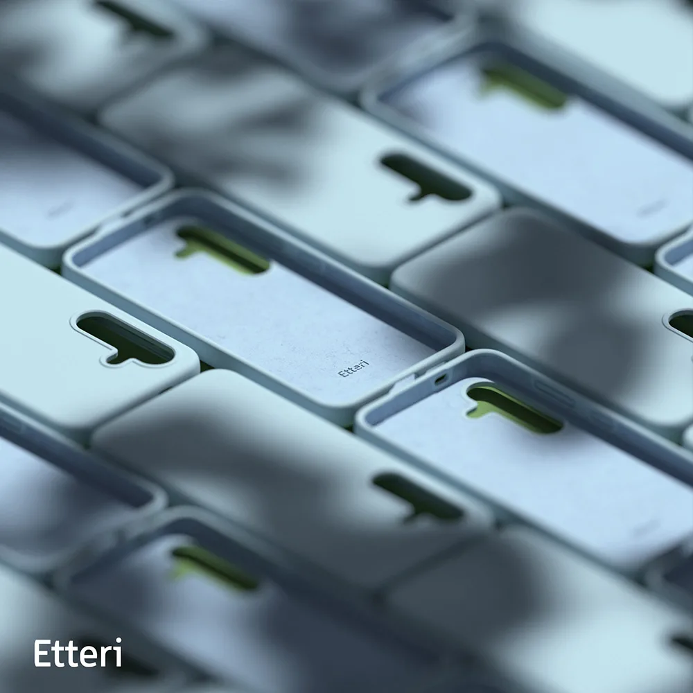 Etteri Silikonfodral för Samsung Galaxy S24 Plus ljusblå