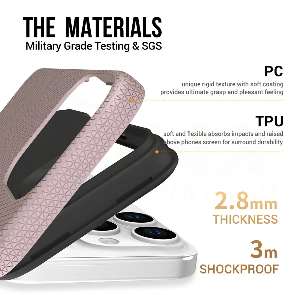 Vmax Triangle fodral för Samsung Galaxy A15 4G / A15 5G roséguld
