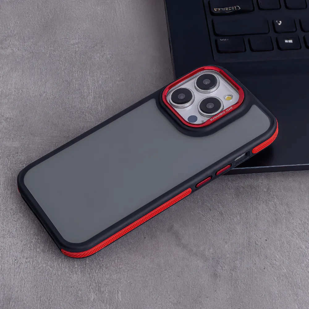 Crystal Black case for Xiaomi Redmi Note 14 5G (Global) red