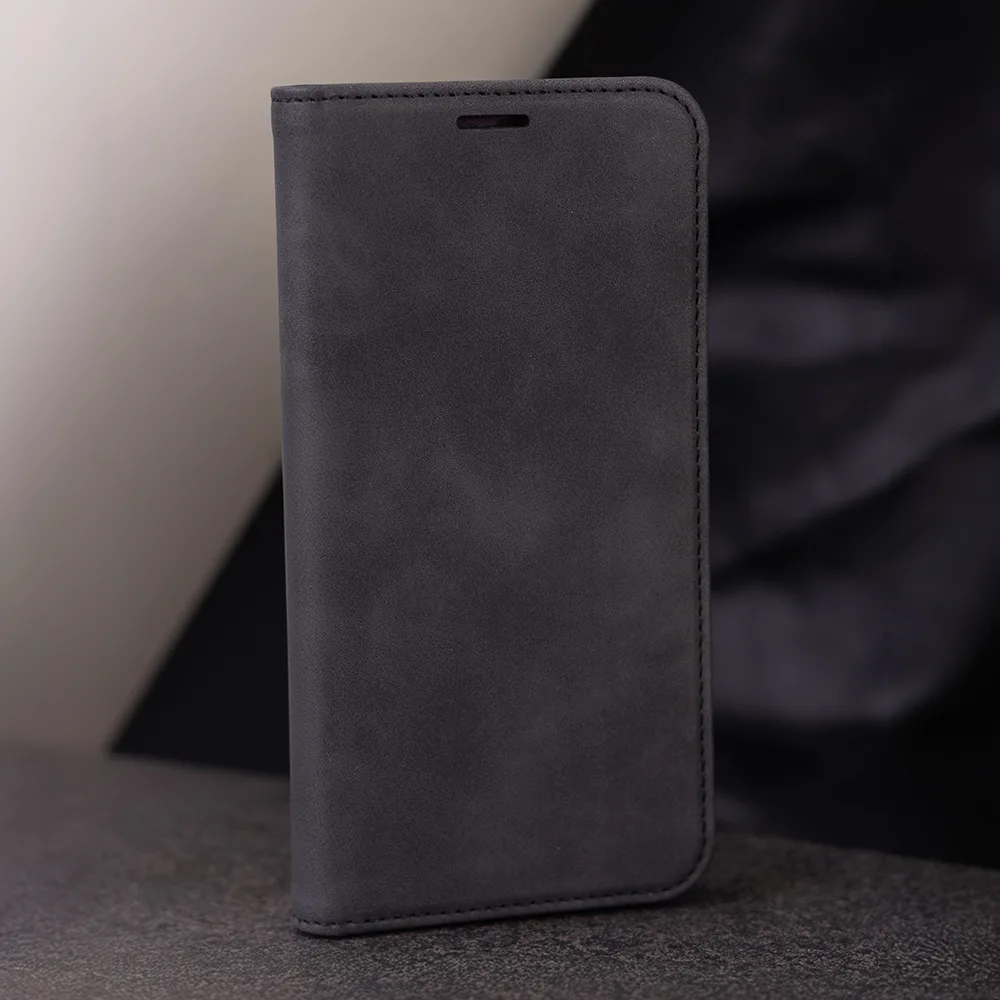 Smart Suede-fodral för Samsung Galaxy A15 4G / A15 5G i svart