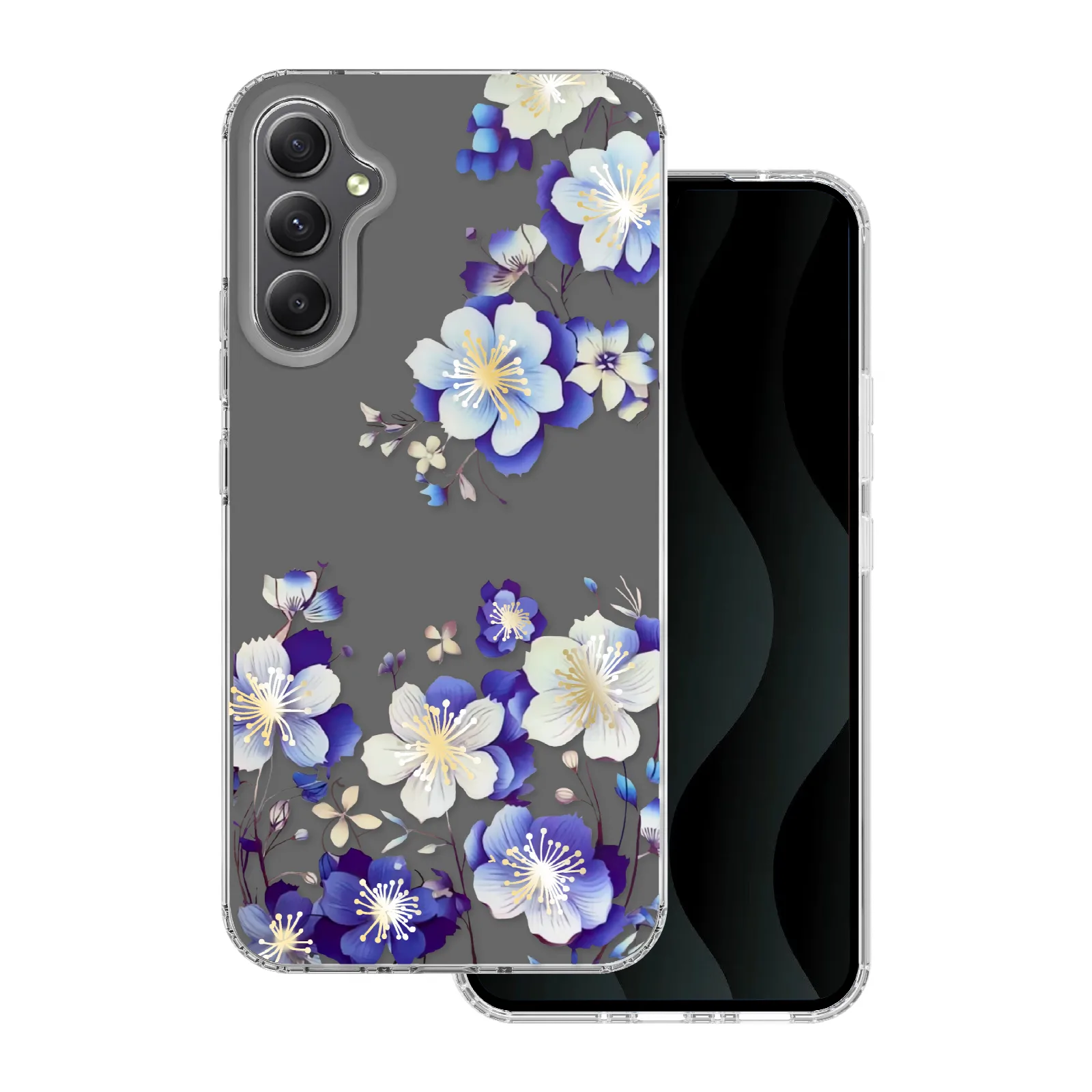 IMD-tryckt ska för Samsung Galaxy A34 5G med blomstermotiv