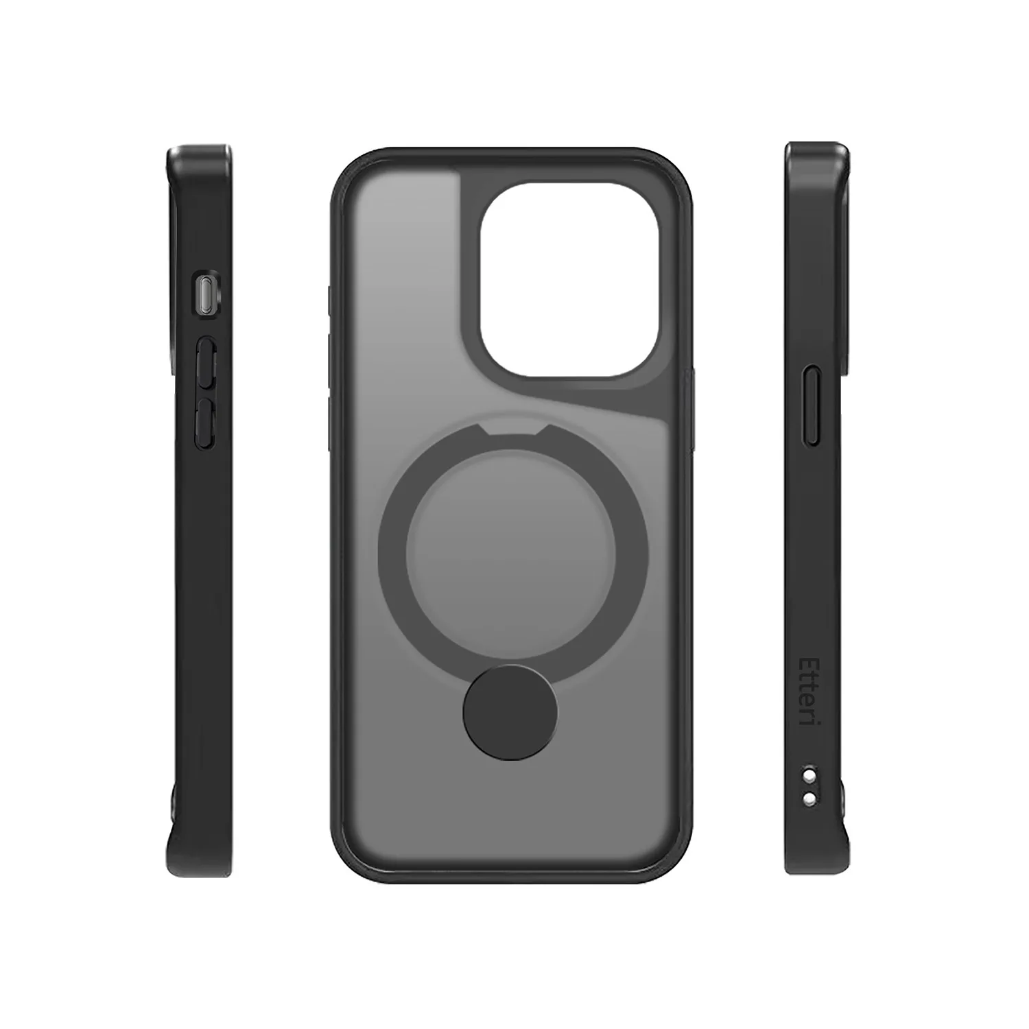 Etteri Matt Mag Ring-fodral till iPhone 14 Pro 6,1″ svart