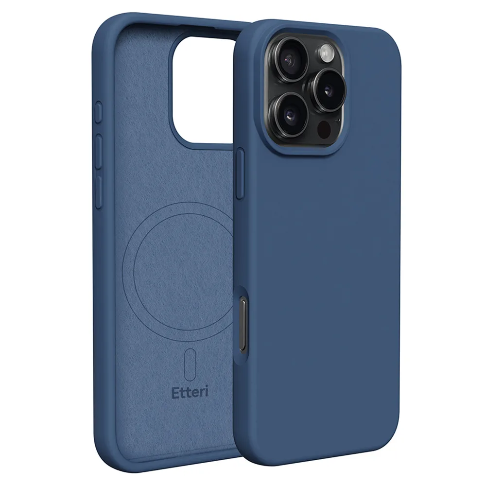 Etteri Silicone Mag-fodral för iPhone 16 Pro Max 6,9″ mörkblå