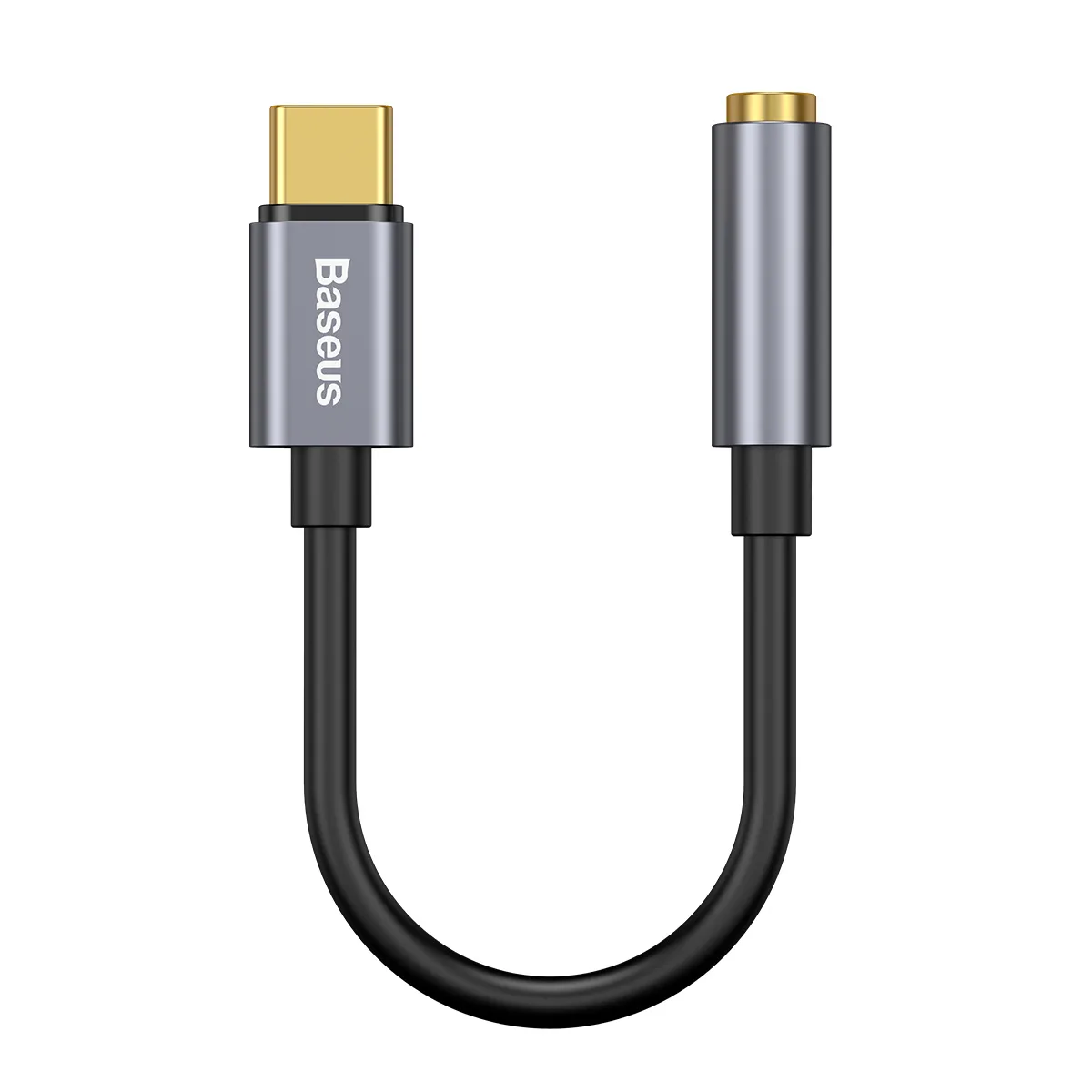 Baseus adapter L54 USB-C till 3,5 mm jack mörkgrå