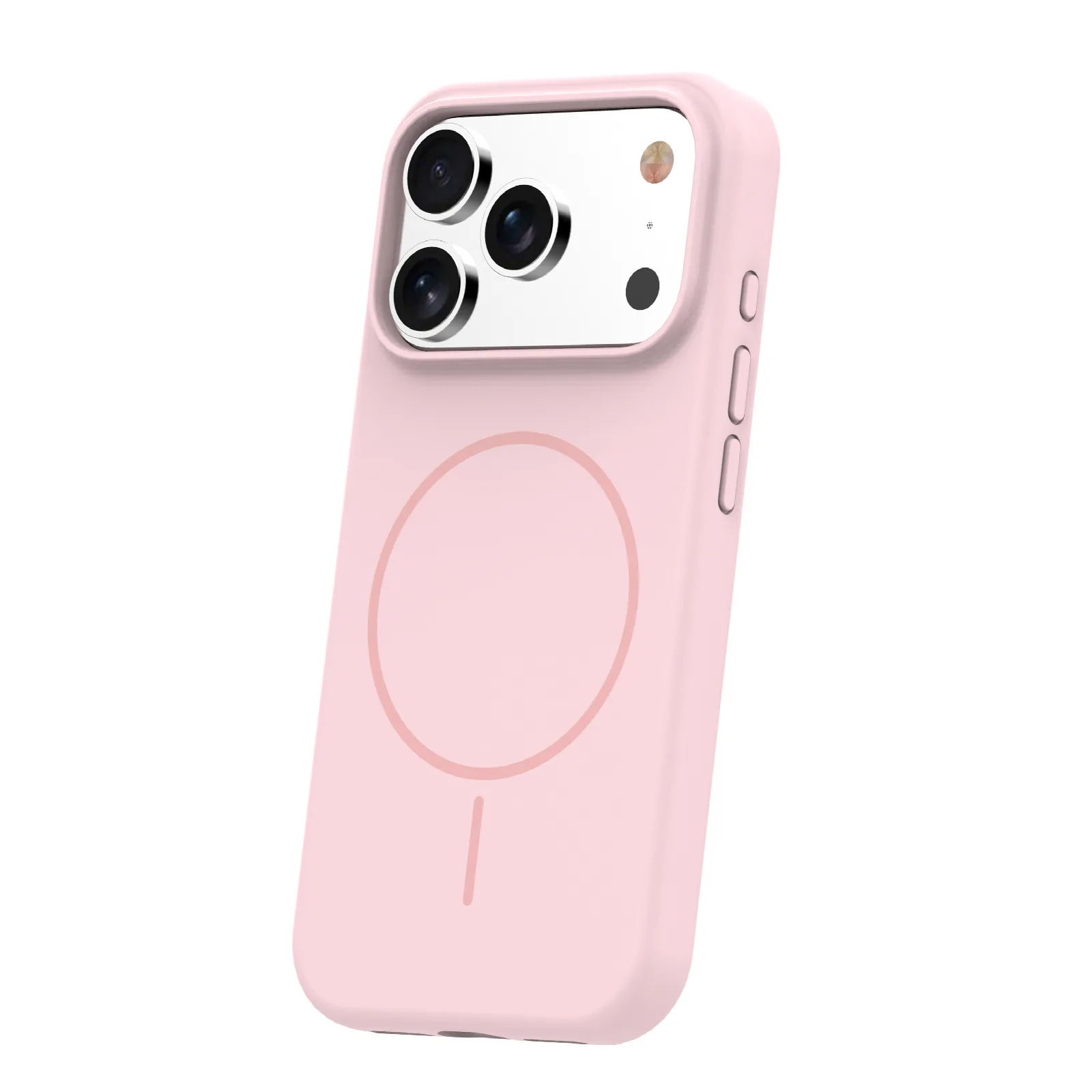 Silicone Thin Mag case for iPhone 17 Pro Max 6,9″ light pink