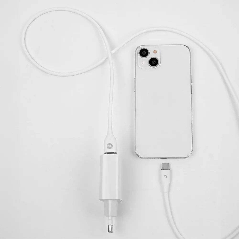Forever cable USB – USB-C 1,0 m 6A white
