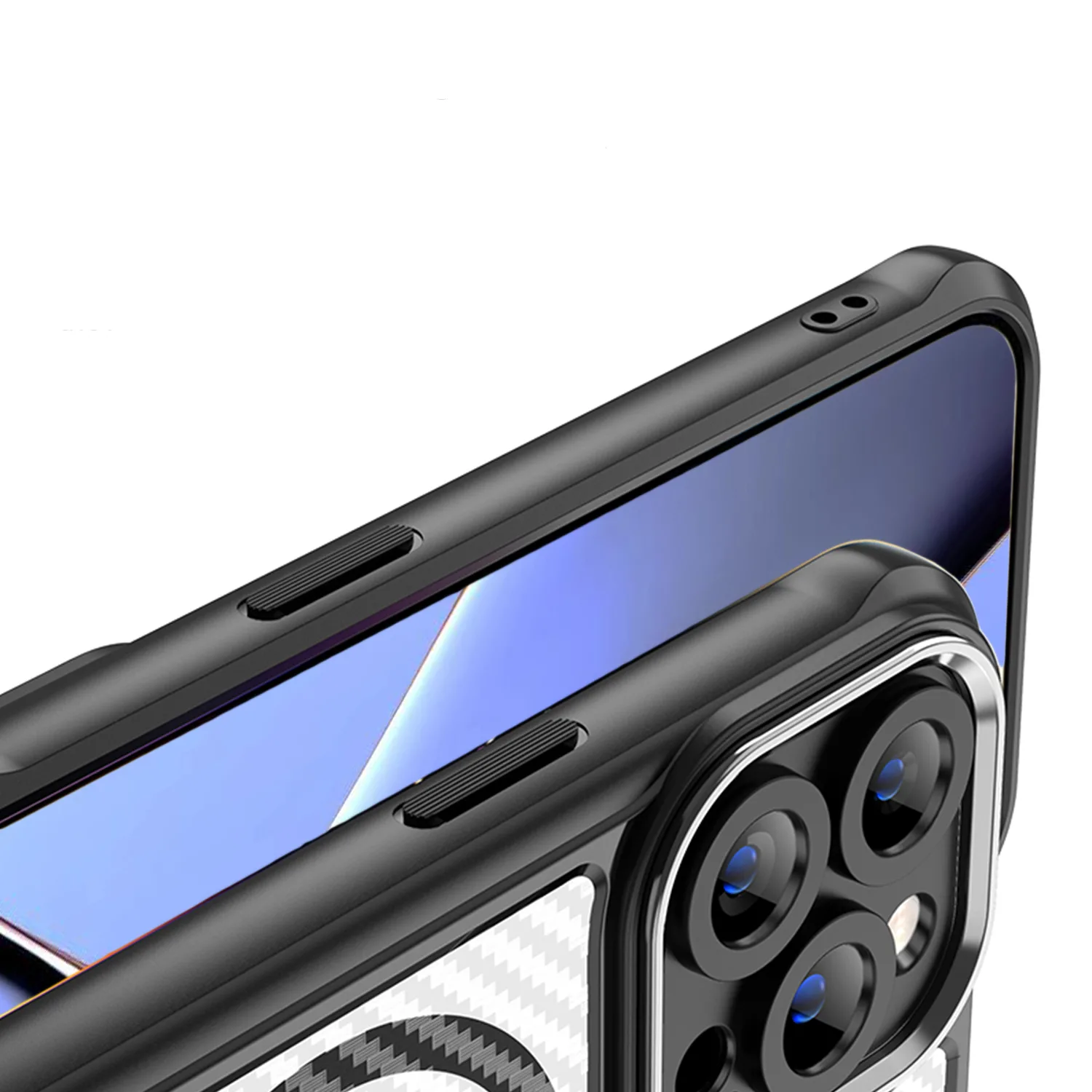 Defender Carbon Mag case for iPhone 16 Pro 6,3″ black
