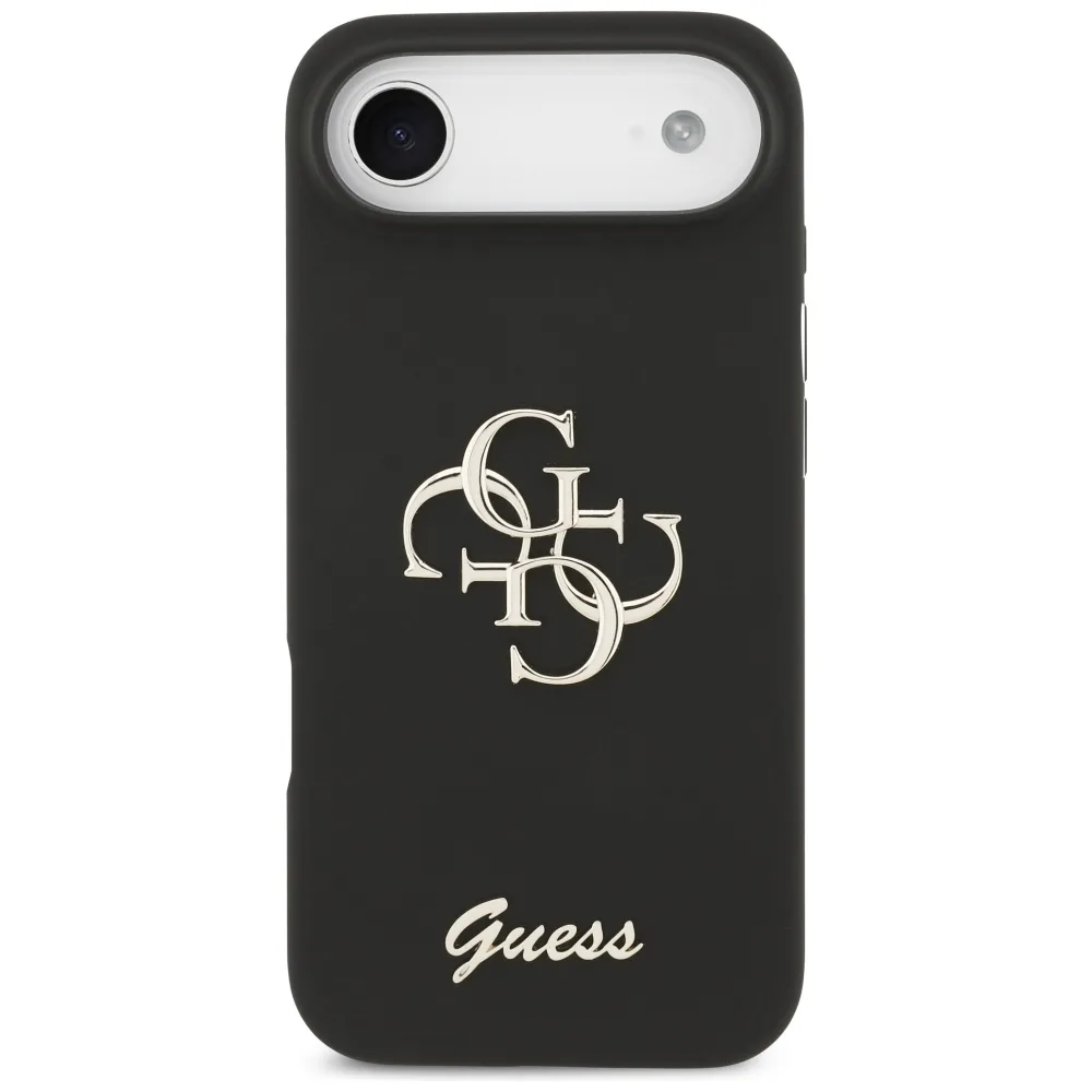 Guess Silicone Big 4G Script case for iPhone Air black