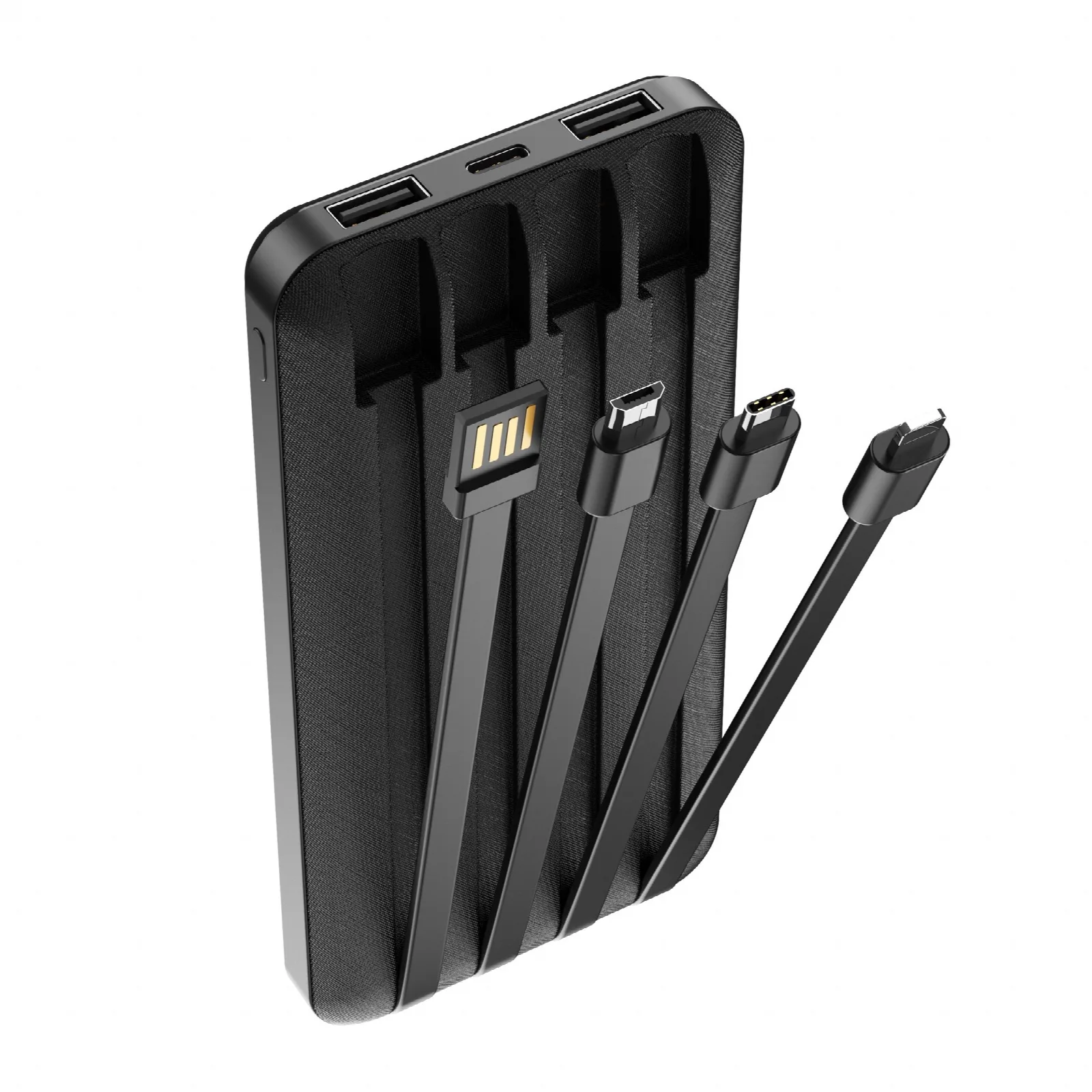 Forever power bank TB-411 ALLin1 10000 mAh with cables USB-C + Lightning + microUSB black