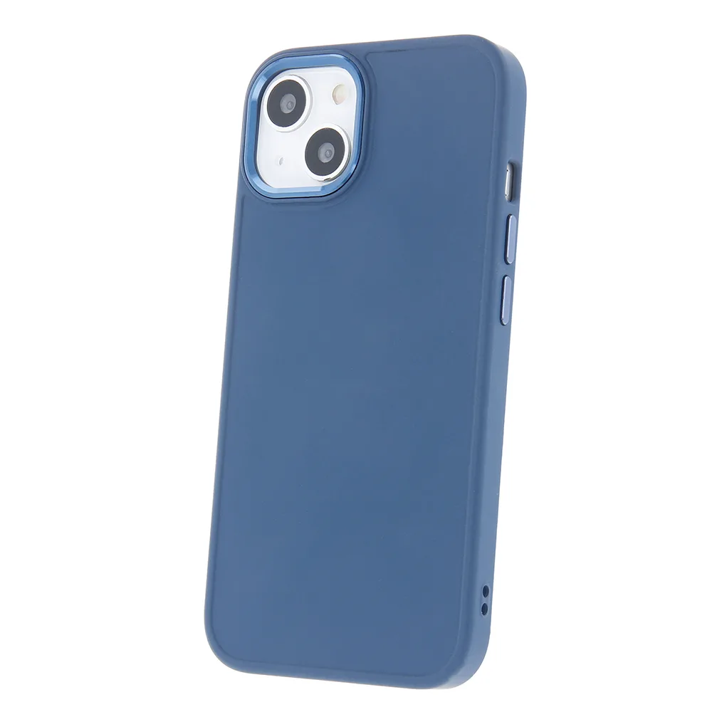 Satinfodral för iPhone 15 Pro 6,1″ mörkblått