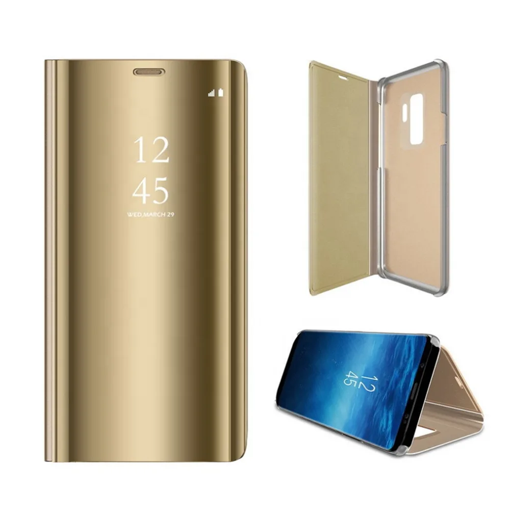 Smart Clear View-fodral till Samsung Galaxy S23 FE guld