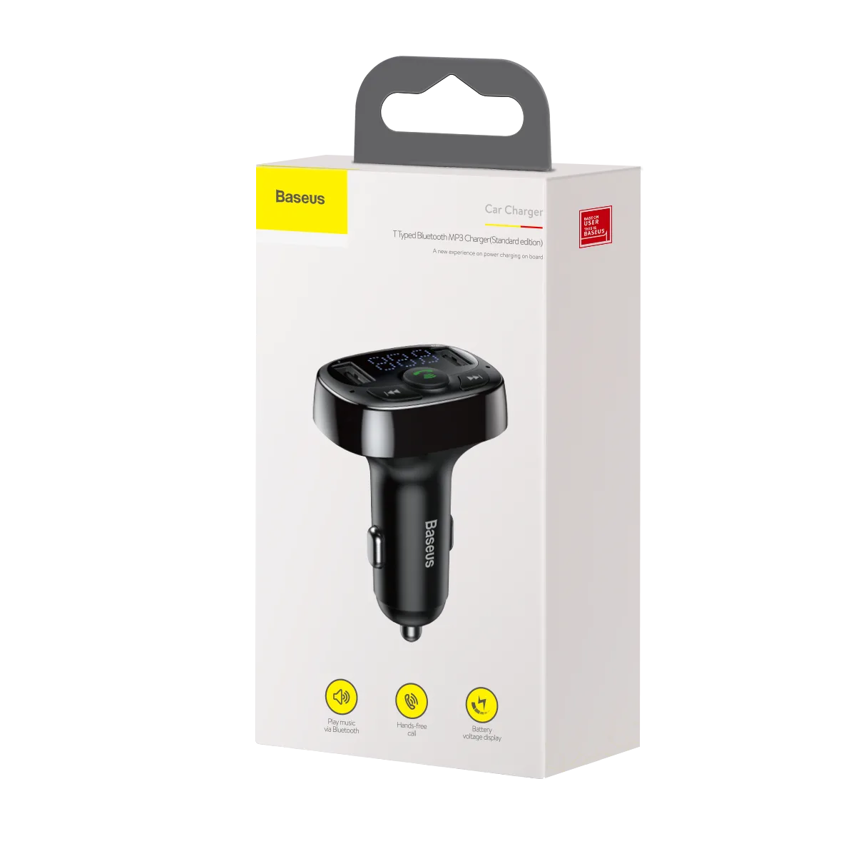 Baseus transmiter FM T Shaped S-09A Bluetooth MP3 black