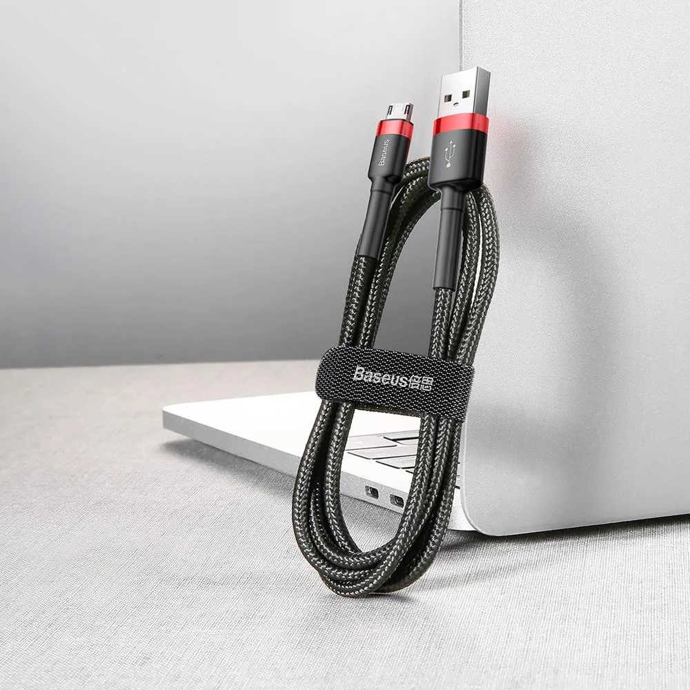 Baseus cable Cafule USB – microUSB 3,0 m 1,5A red-black