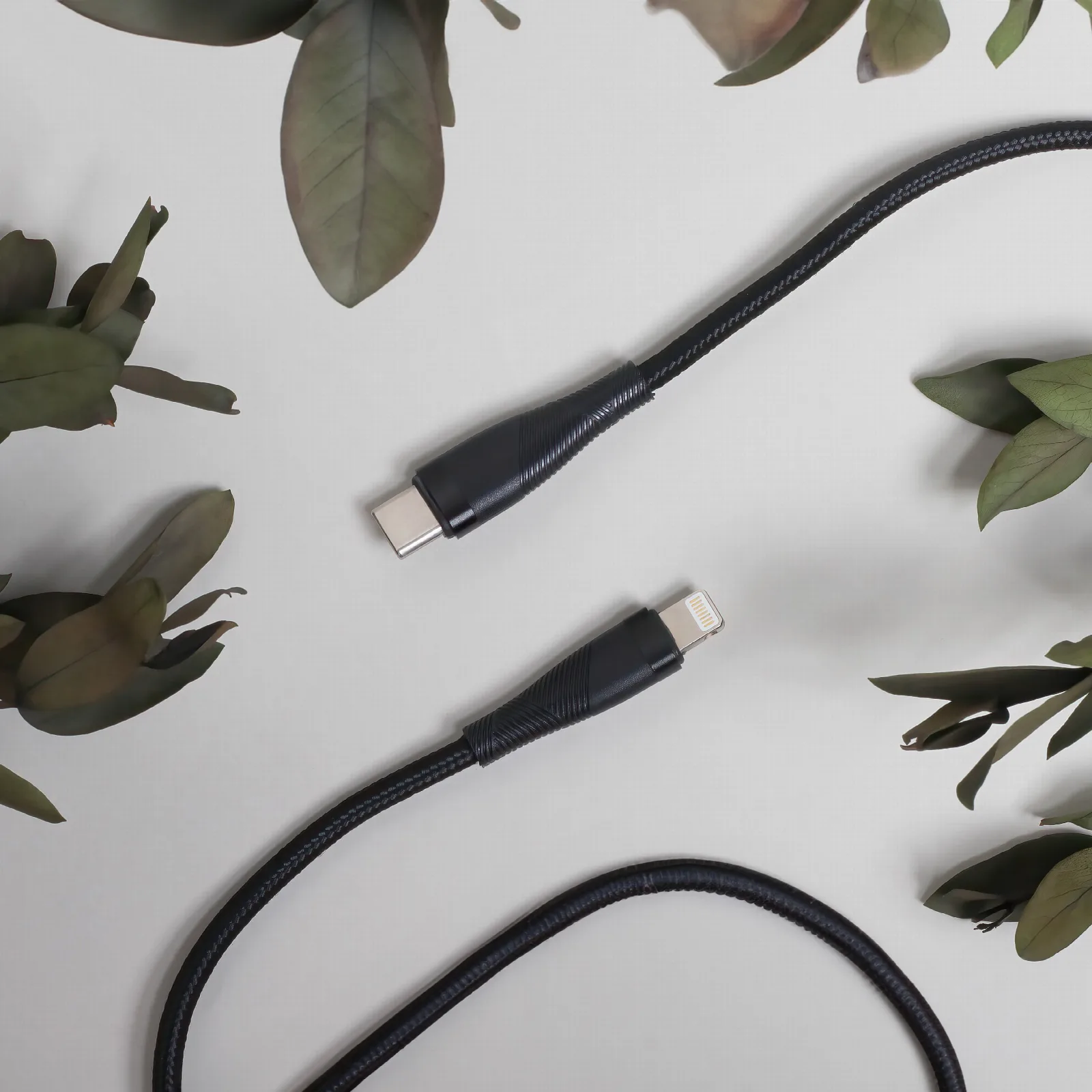 Maxlife MXUC-08 cable USB-C – Lightning 1,0 m 27W black nylon