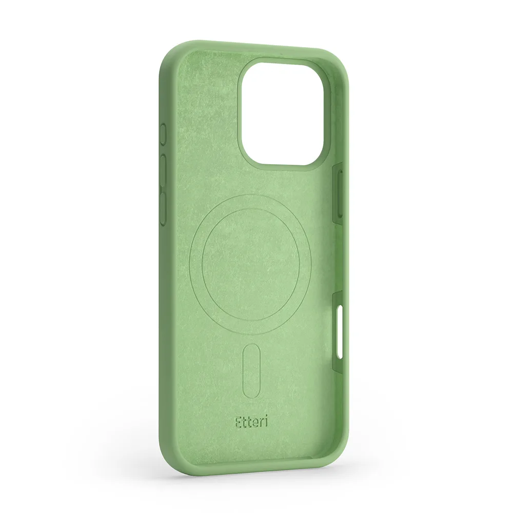 Etteri Silikonfodral till iPhone 16 Pro Max 6,9″ ljusgrönt