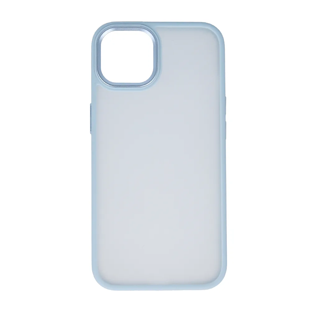 Satin Matt fodral för iPhone 15 Pro 6,1″ blå