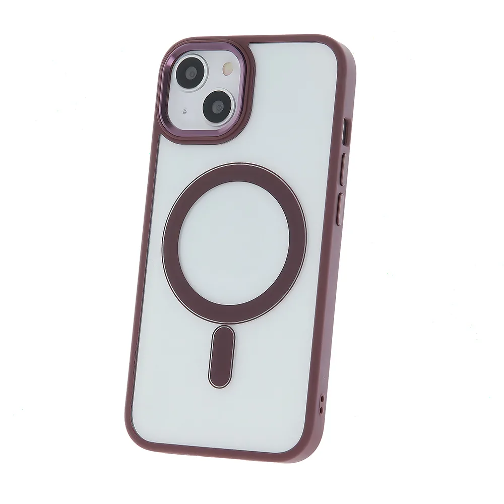 Satin Clear Mag-fodral för iPhone 14 6,1″ lila