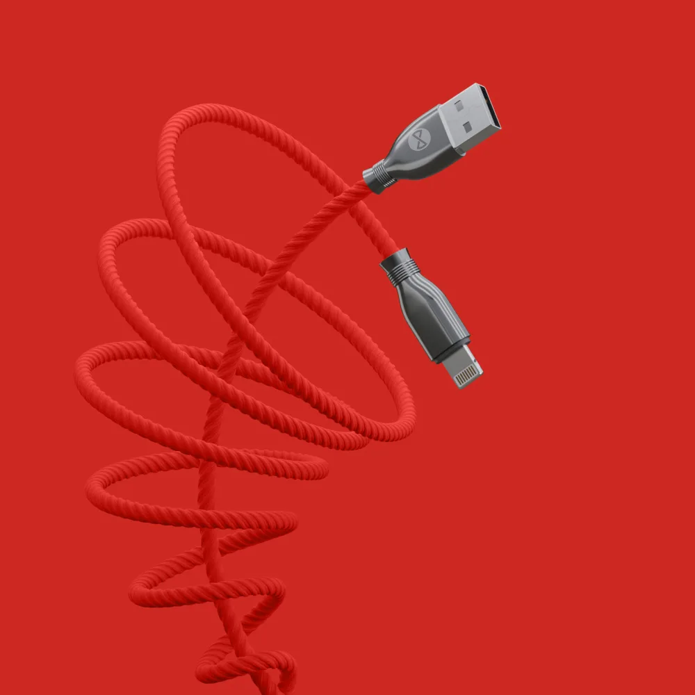 Forever Tornado cable USB – Lightning 1,0 m 3A red