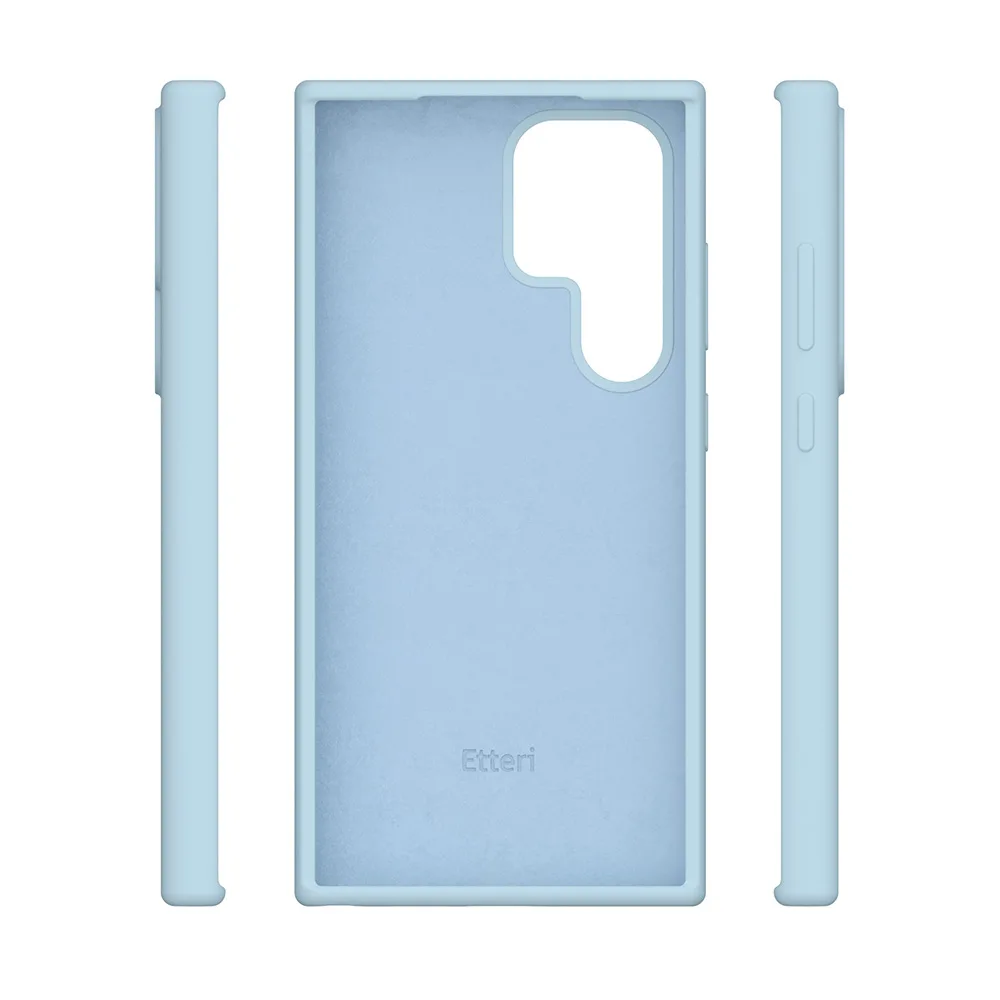 Etteri Silicone case for Samsung Galaxy S25 Ultra light blue