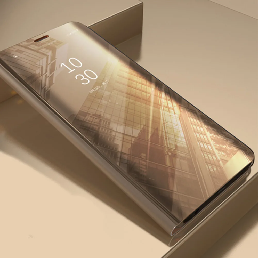 Smart Clear View-fodral till Samsung Galaxy S23 FE guld