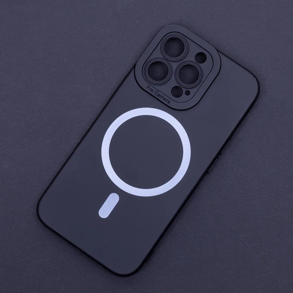 Silikon-Mag-fodral för iPhone 15 Plus 6,7″ svart