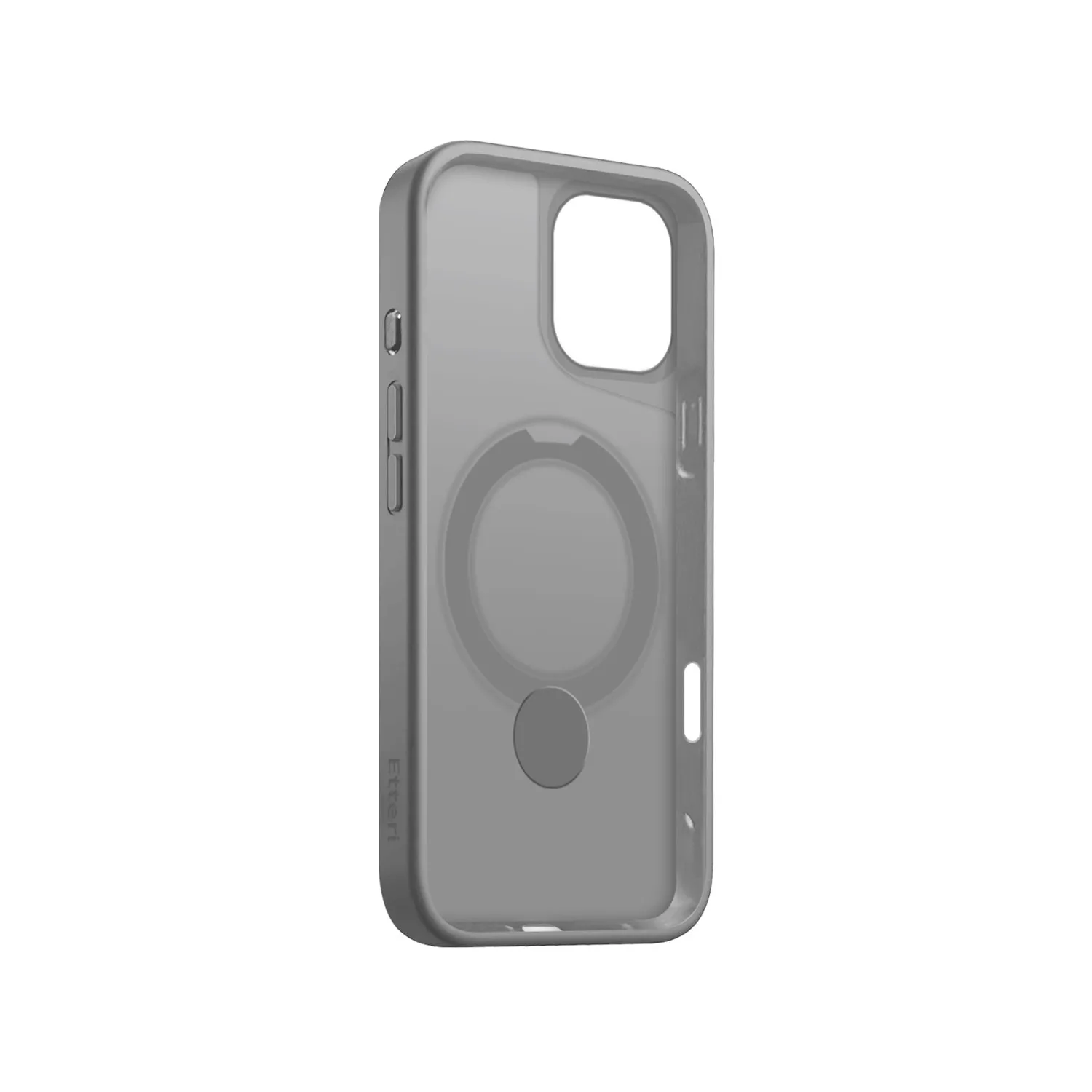 Etteri Matt Mag Ring-fodral för iPhone 16 Plus 6,7″ grå