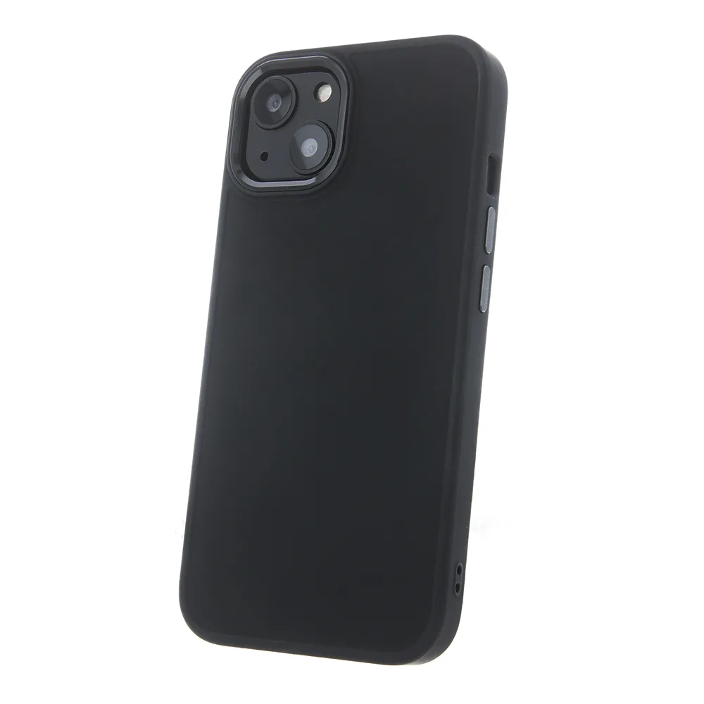 Satinfodral för iPhone 15 Plus 6,7" svart