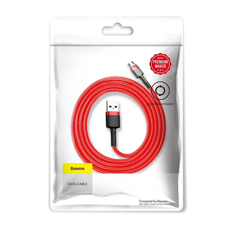 Baseus cable Cafule USB – micro USB 1,0m 2,4A red