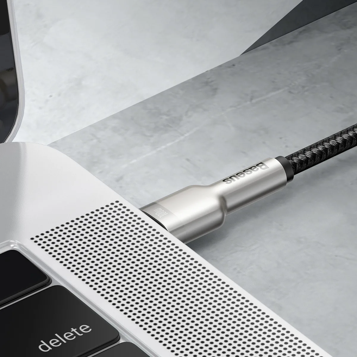 Baseus cable Cafule Metal PD USB-C – USB-C 1,0 m black 100W