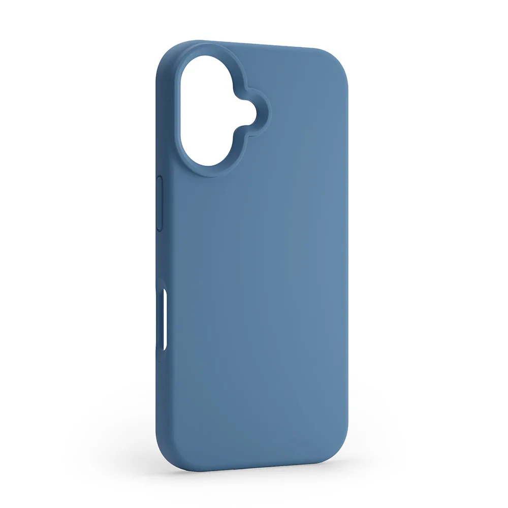 Etui i silikon med MagSafe för iPhone 16 6,1″ mörkblå