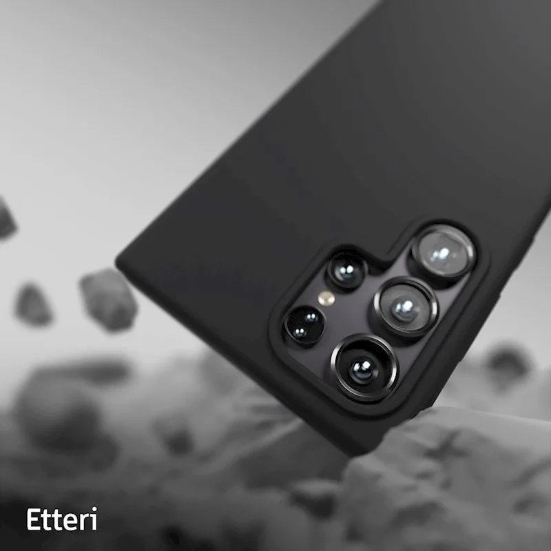 Etteri Silicone Mag-fodral för Samsung Galaxy S25 Ultra i svart
