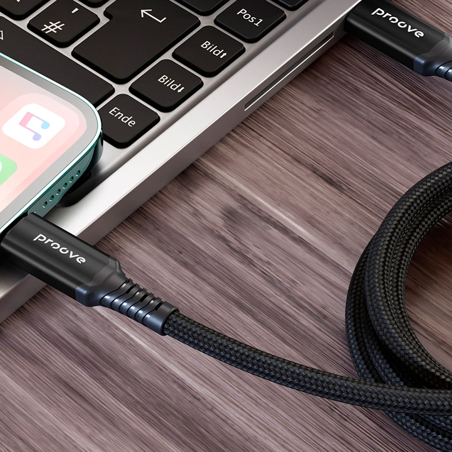 Proove kabel Speed Line USB-C – USB-C 1m 240W svart