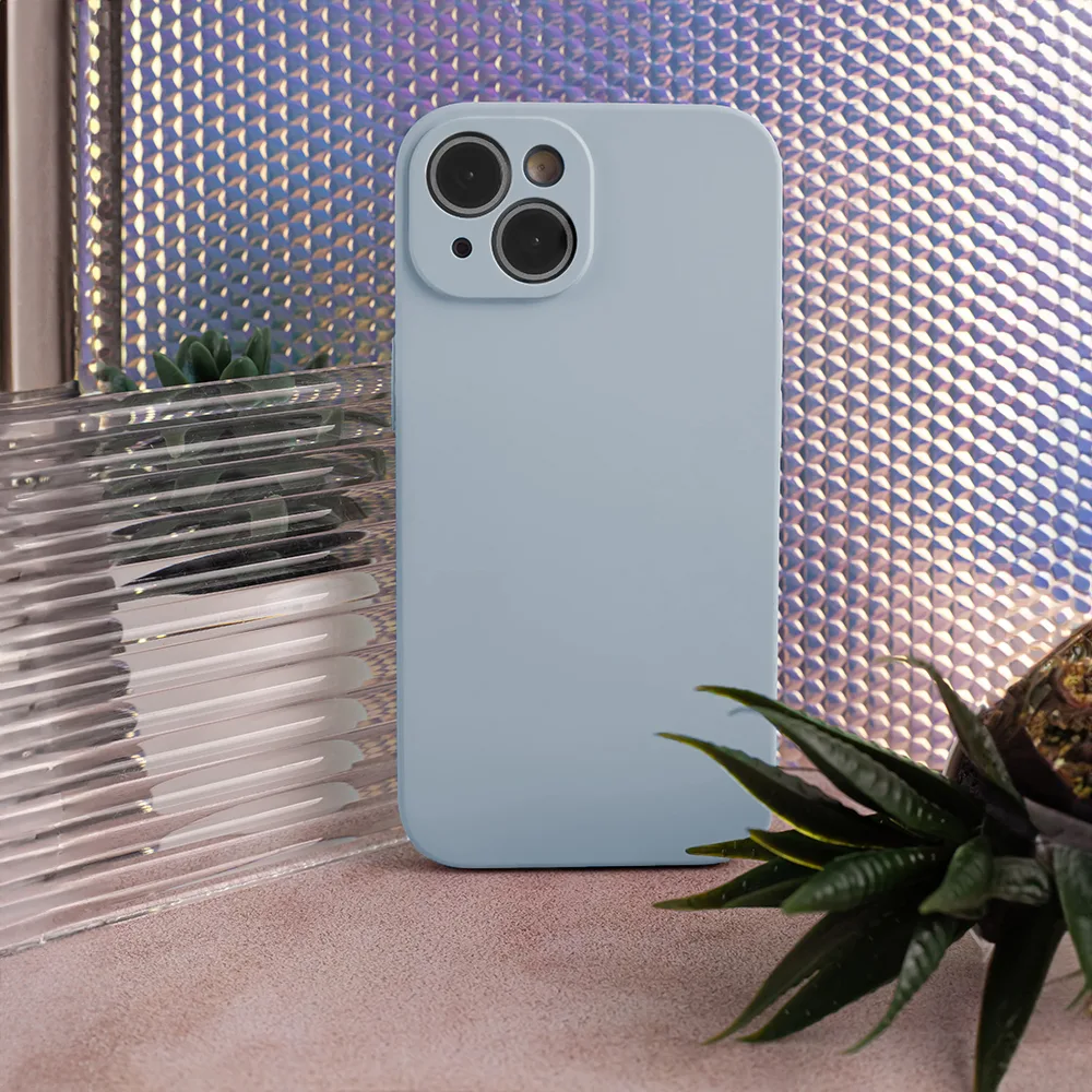Silikonfodral till Samsung Galaxy A15 4G / A15 5G i babyblå