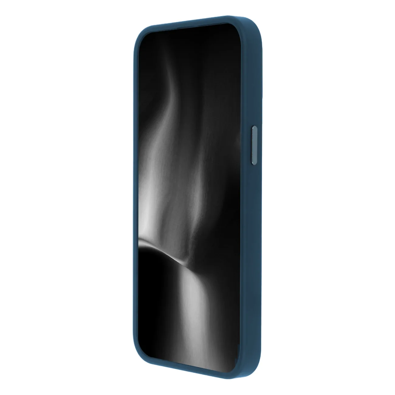 Satängtouch-fodral för Samsung Galaxy S24 Plus i mörkblå