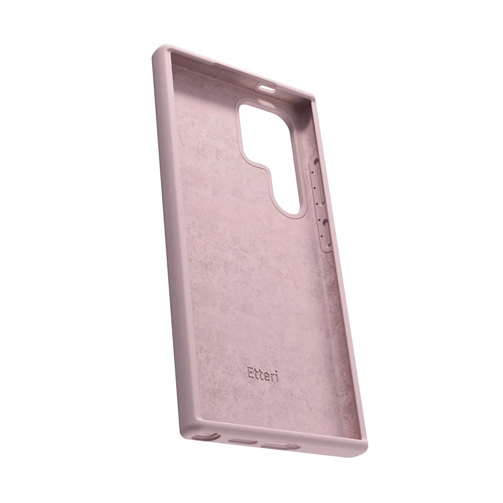 Etteri Silicone case for Samsung Galaxy S25 Ultra light pink