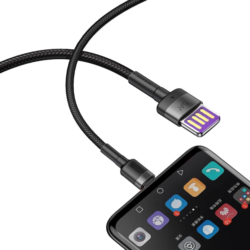 Baseus cable Cafule HW QC USB – USB-C 1,0 m gray-black 40W