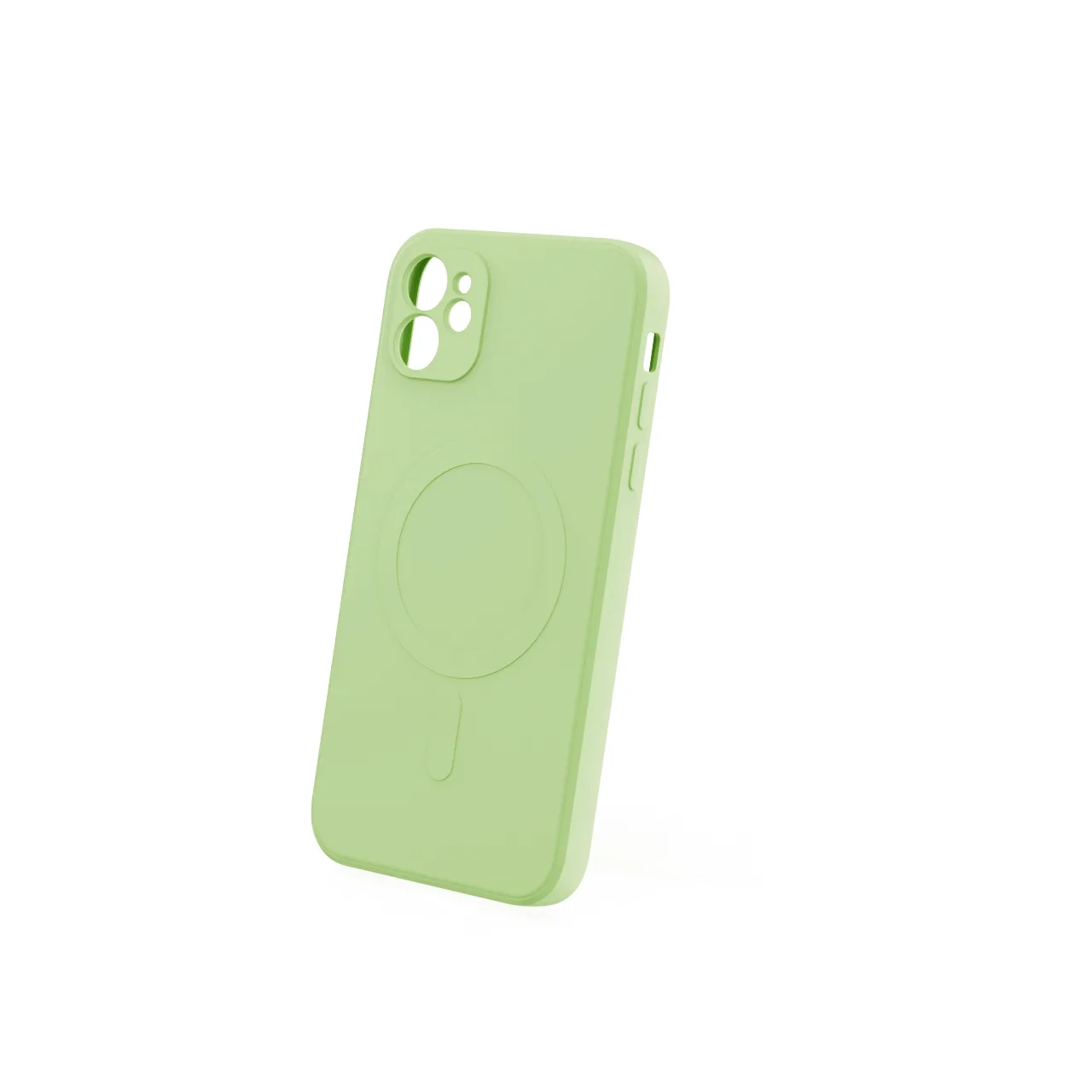 Simple Color Mag-fodral för iPhone 12 6,1″ ljusgrön
